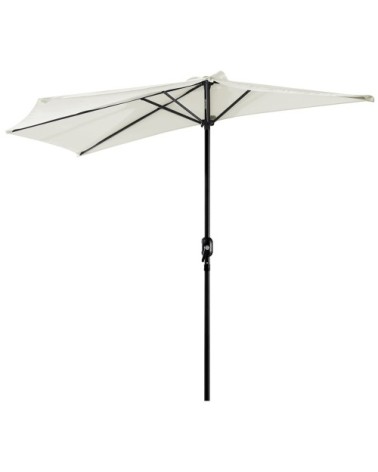 Demi parasol balcon crème