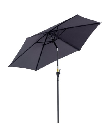 Parasol inclinable de jardin gris