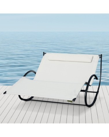 Bain de soleil bascule 2 places