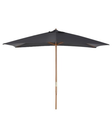 Parasol droit rectangulaire anthracite