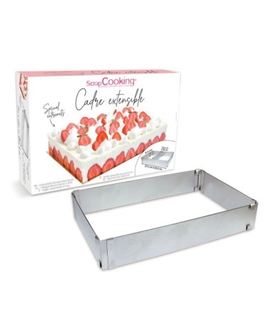 Cadre à pâtisserie extensible rectangle