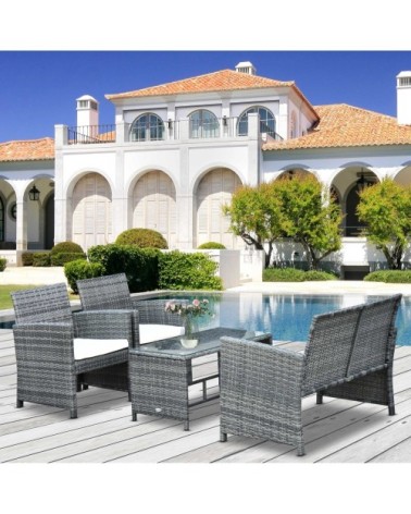 Ensemble salon de jardin 4 places