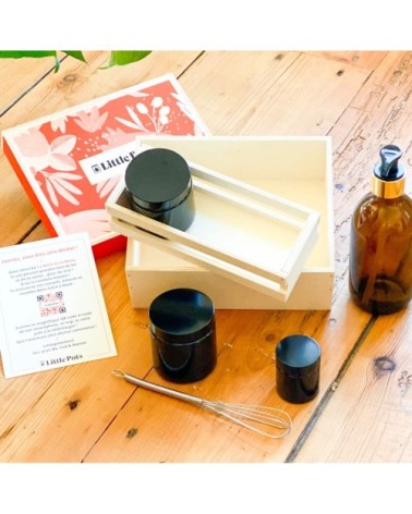 Kit la belle et le beau contenants en verre pour cosmétiques maison