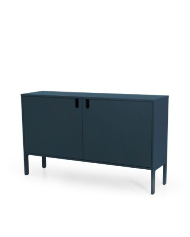 Buffet en bois 2 portes L148cm bleu canard