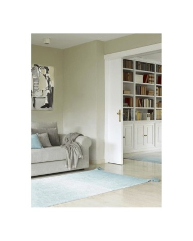 Tapis coton motif dégradé émeraude 120x160