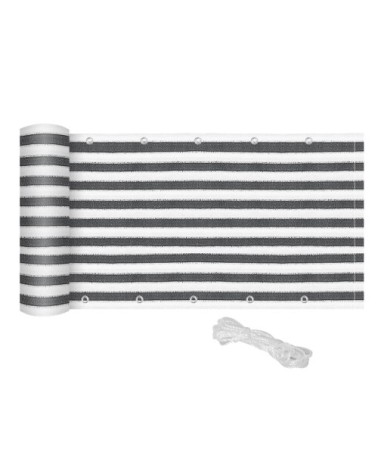 Lot de 2 brise-vue renforcés occultants bicolore rayé