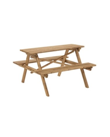 Table type pic nic 134cm en bambou