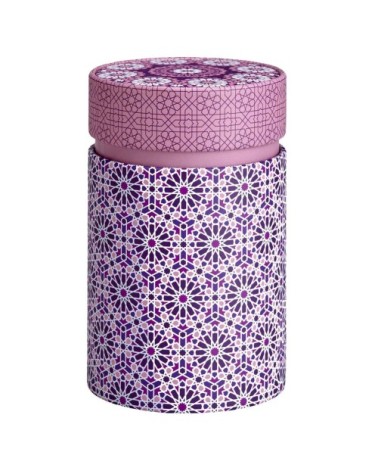 Petite boite rose pour le thé contenance 150g