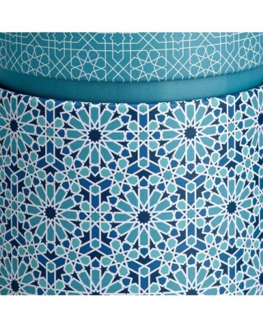 Petite boite bleue pour le thé contenance 150g