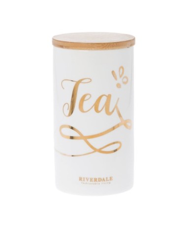 Pot pour le thé en céramique et bois H18cm