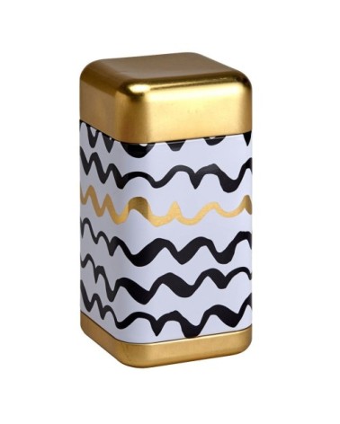 Petite boite vagues pour le thé contenance 200g