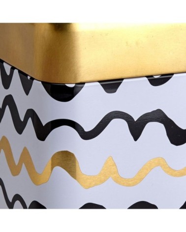 Petite boite vagues pour le thé contenance 200g