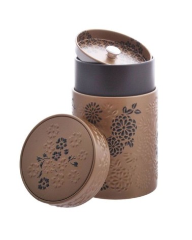 Petite boite or pour le thé contenance 150g