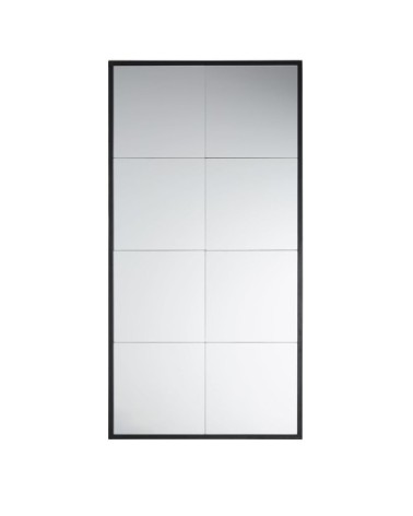 Miroir en métal noir 80x156