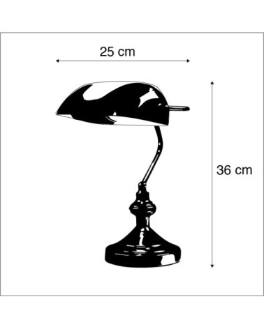 Lampe de table en acier vert