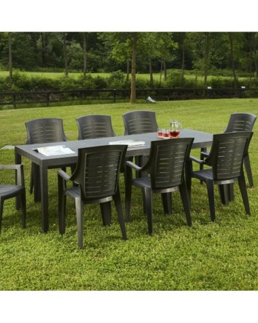 Table d'extérieur arabesch anthracite