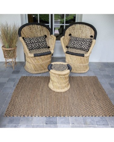 Tapis en osier 100x150