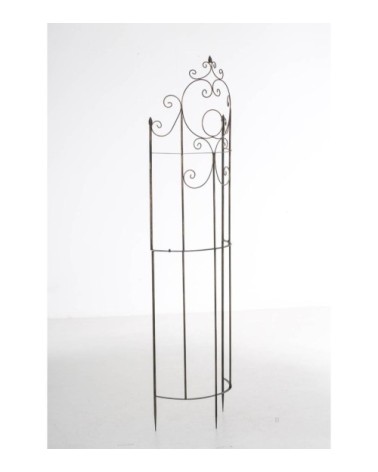 Tuteur pour plantes grimpantes en metall bronze