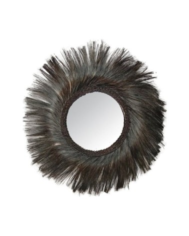 Miroir en feuilles d'abaca D90