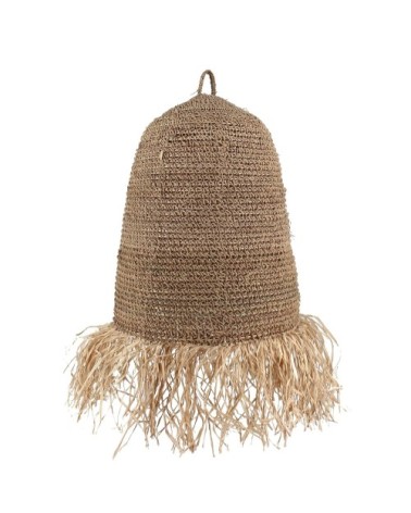 Cache-ampoule en fibres végétales avec franges