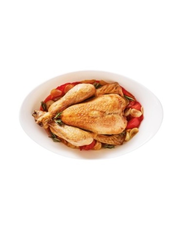 Plat blanc ovale ultraléger 38x22cm