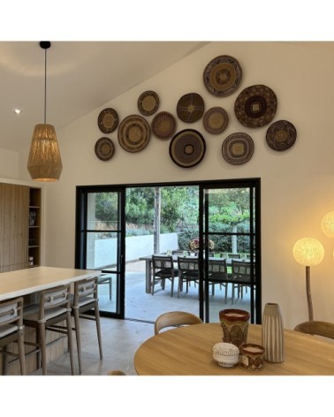 Panier mural tissé à la main Zimbabwé 33/38cm