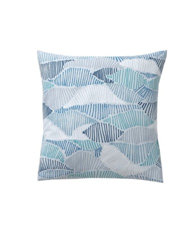 Taie d'oreiller 63x63 en coton bleu