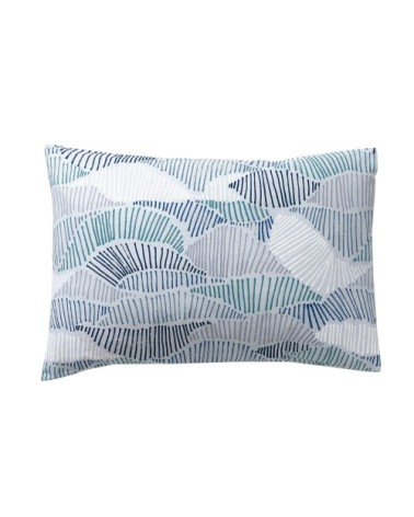 Taie d'oreiller 50x70 en coton bleu
