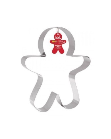 Découpoir à pâtisserie inox XXL bonhomme en pain d'épice