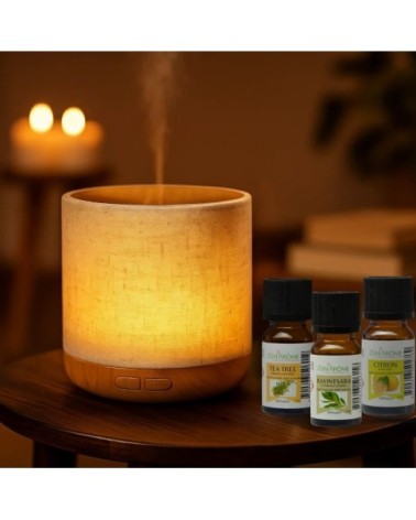 Diffuseur d'huile essentielle Alesia et 3 Huiles Spéciales Respiration