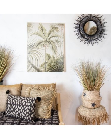 Toile imprimée palmiers 53x73cm