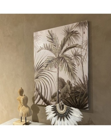 Toile imprimée palmiers 53x73cm