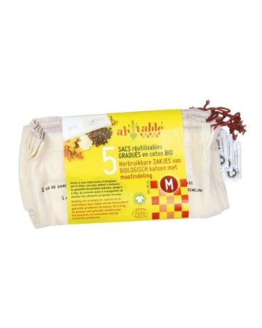 Sac gradué réutilisable - Lot de 5