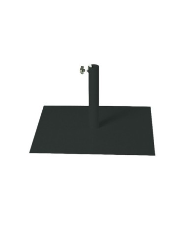 Pied de parasol en acier laqué gris anthracite
