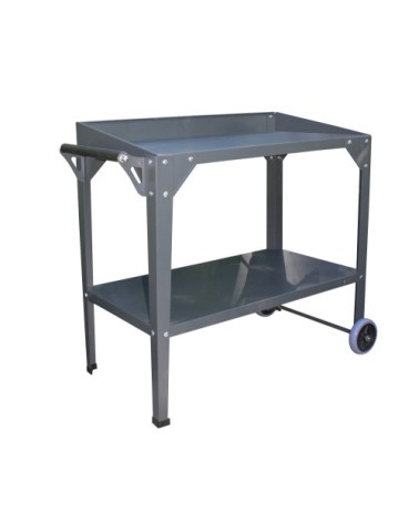 Desserte de jardin en acier gris anthracite