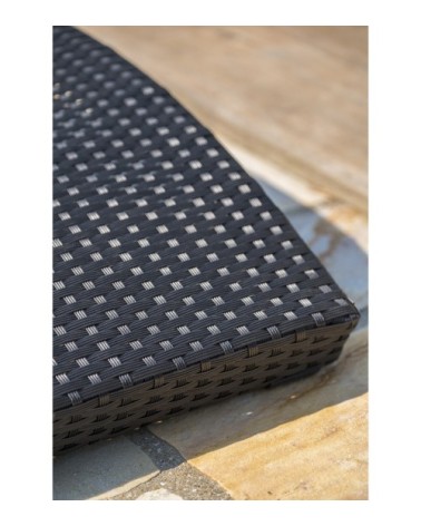 Bain de soleil en résine tressée noire