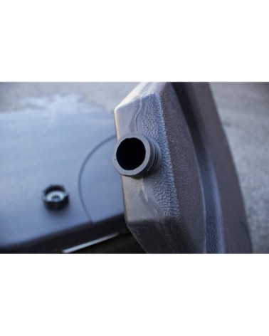 Lot de 4 dalles pour parasol en polypropylène noir