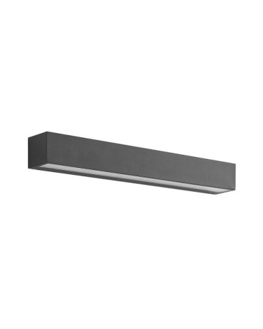 Applique exterieur led en aluminium noir
