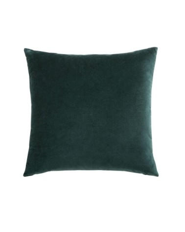 Coussin en velours vert émeraude 45x45