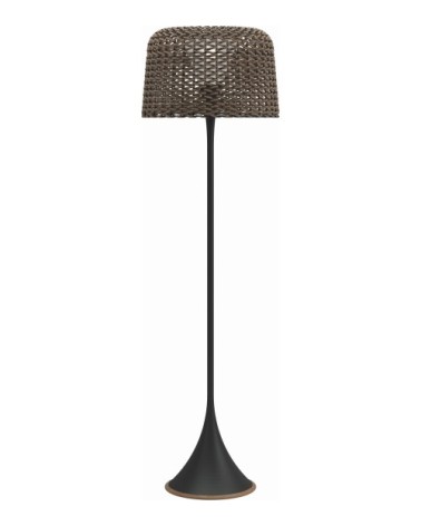 Lampadaire gris meteor H176cm