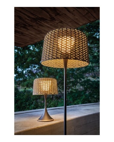 Lampadaire gris meteor H176cm