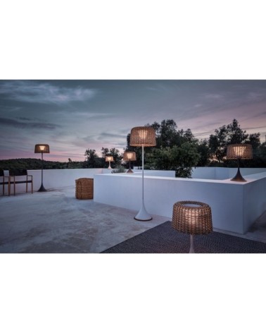 Lampadaire gris meteor H176cm