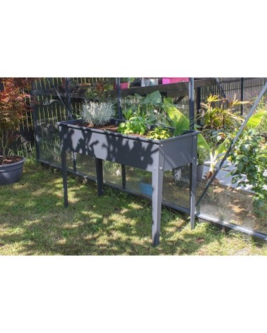 Potager urbain en acier gris anthracite H80cm