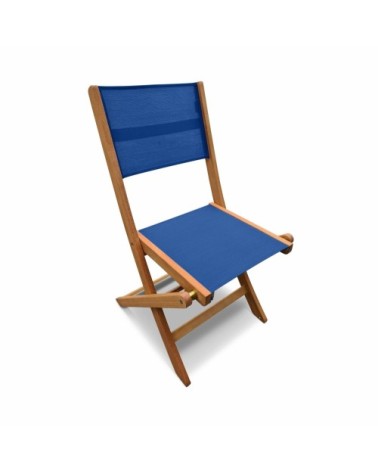 Lot de 2 chaises de jardin pliantes en bois