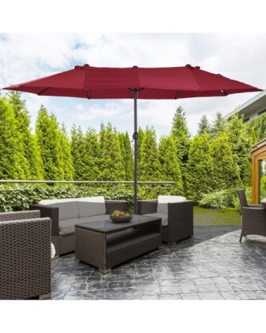 Grand parasol bordeaux