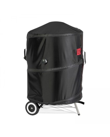 Houuse ronde m de barbecue en polyester noir