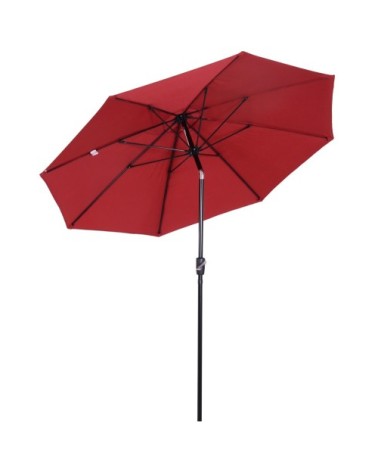 Parasol inclinable rouge