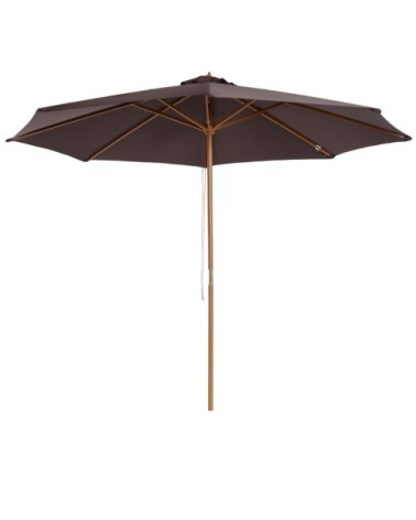 Parasol rond grande taille chocolat