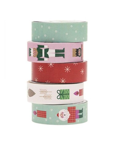 Set de 5 masking tapes Noël