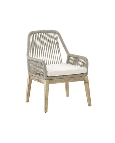 Lot de 2 chaises de jardin beiges